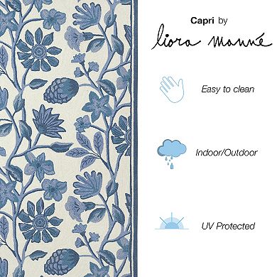 Liora Manne Capri Floral Vine Indoor Outdoor Rug