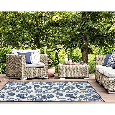 Liora Manne Capri Floral Vine Indoor Outdoor Rug