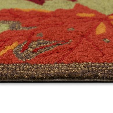 Liora Manne Ravella Falling Leaves Indoor Outdoor Rug