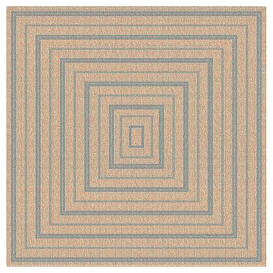 Liora Manne Sahara Multi Border Indoor Outdoor Rug
