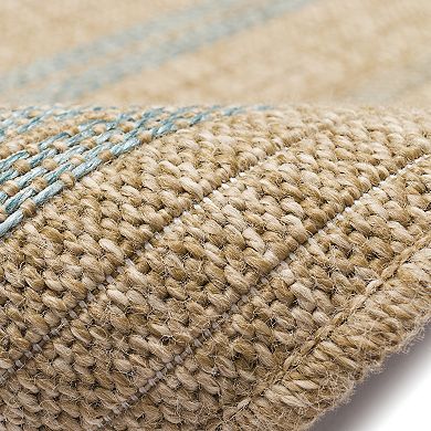 Liora Manne Sahara Multi Border Indoor Outdoor Rug