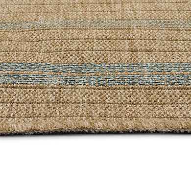 Liora Manne Sahara Multi Border Indoor Outdoor Rug