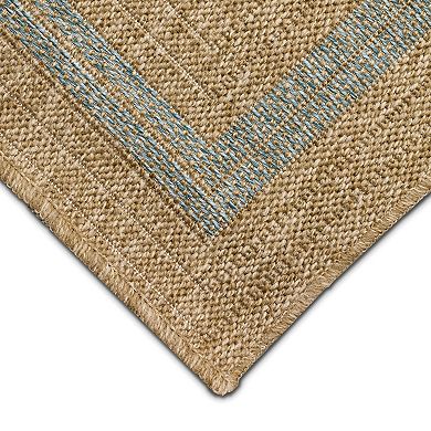 Liora Manne Sahara Multi Border Indoor Outdoor Rug