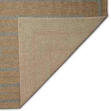 Liora Manne Sahara Multi Border Indoor Outdoor Rug