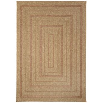 Liora Manne Sahara Multi Border Indoor Outdoor Rug