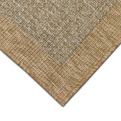 Liora Manne Sahara Texture Border Indoor Outdoor Rug