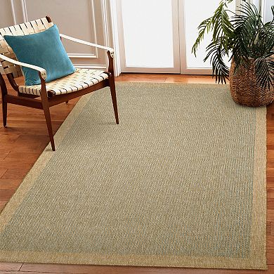 Liora Manne Sahara Texture Border Indoor Outdoor Rug