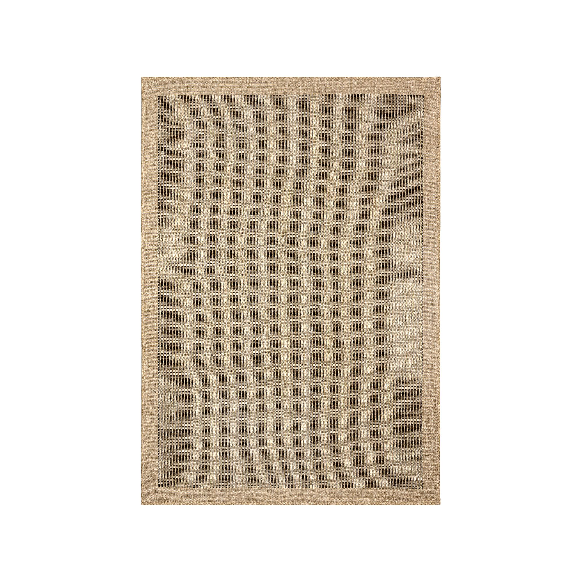 Liora Manne Sahara Texture Border Indoor Outdoor Rug, Natural