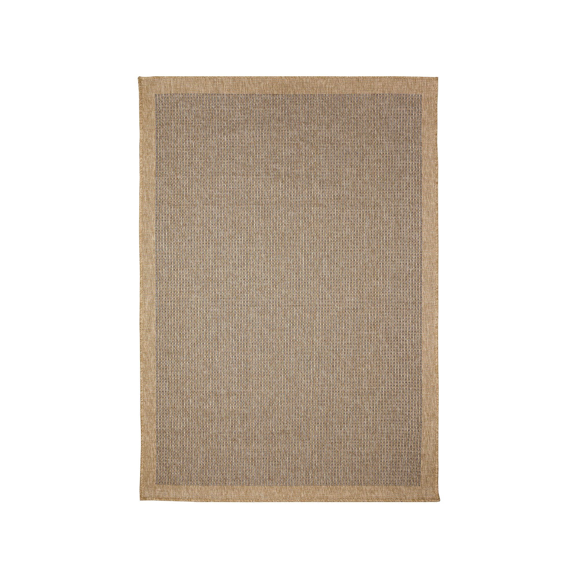 Liora Manne Sahara Texture Border Indoor Outdoor Rug, Blue