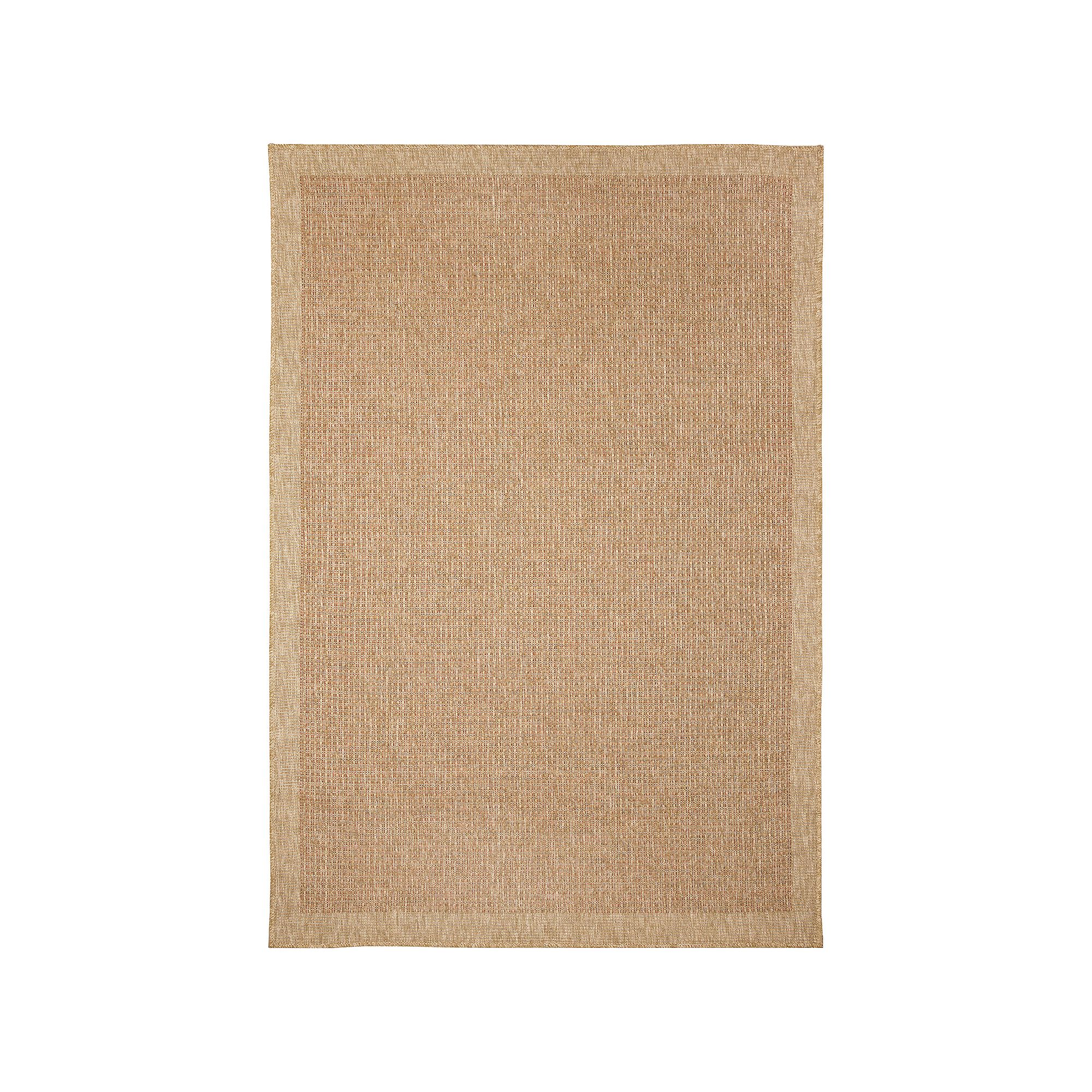 Liora Manne Sahara Texture Border Indoor Outdoor Rug, Terracotta