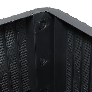 Sunnydaze 11.5 gal Faux Rattan Outdoor Storage Box