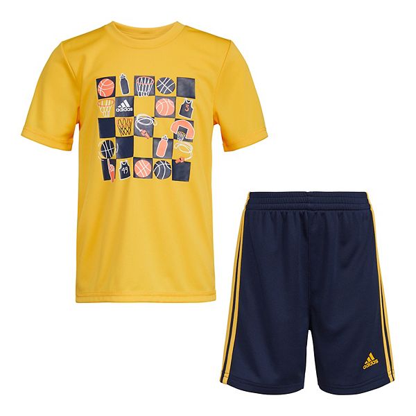 Baby & Toddler Boy adidas Tee & Shorts Set