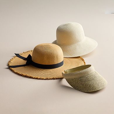 Women's Sonoma Goods For Life® Packable Straw Floppy Hat