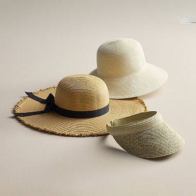 Packable Straw Fedora Hat Women display picture 3