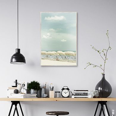 Masterpiece Vintage Beach Scene Framed Wall Art