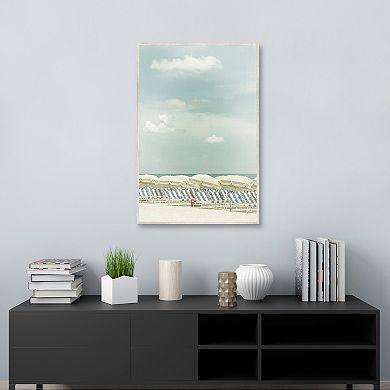 Masterpiece Vintage Beach Scene Framed Wall Art
