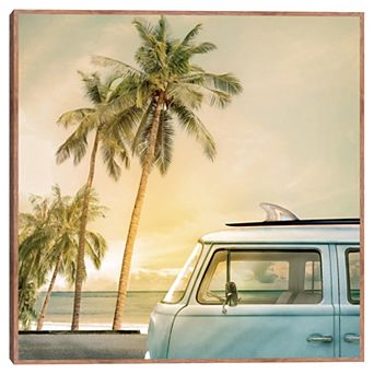 Masterpiece Day of Surfing Framed Wall Art