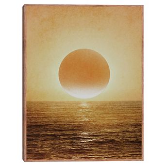 Masterpiece Pure Gold Sun Framed Wall Art