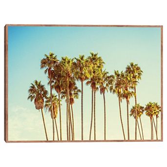 Masterpiece Coppertone Palms Framed Wall Art