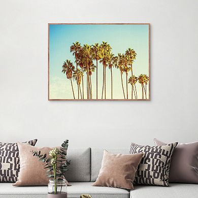 Masterpiece Coppertone Palms Framed Wall Art