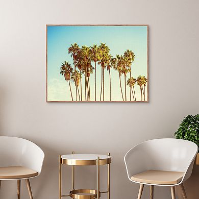 Masterpiece Coppertone Palms Framed Wall Art