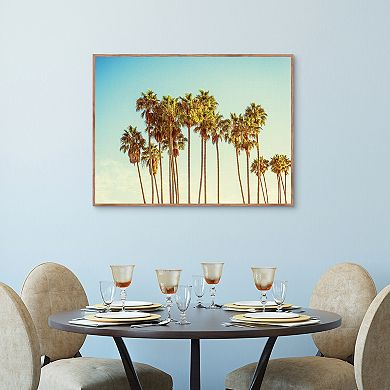 Masterpiece Coppertone Palms Framed Wall Art
