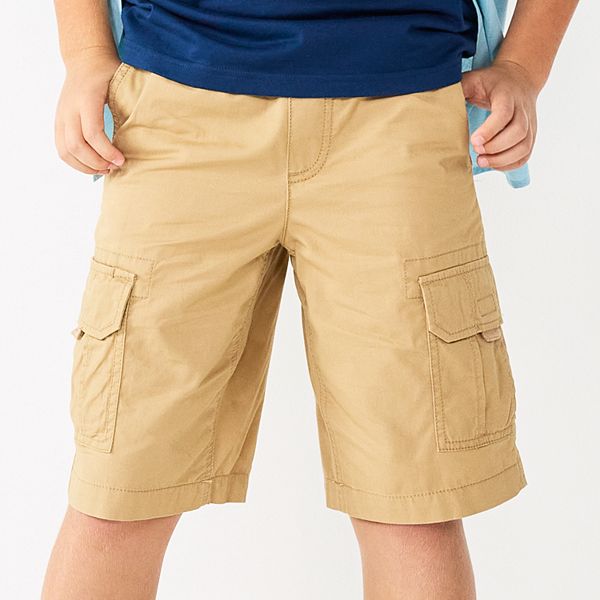 Boy cargo store shorts khaki