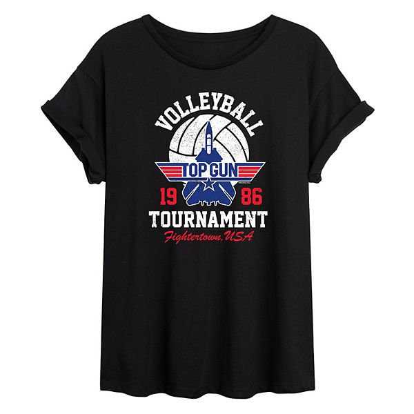 Juniors' Top Gun Volleyball Oversized Tee
