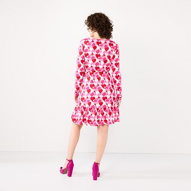 Women's DRAPER JAMES RSVP™ Long Sleeve Knit Wrap Dress