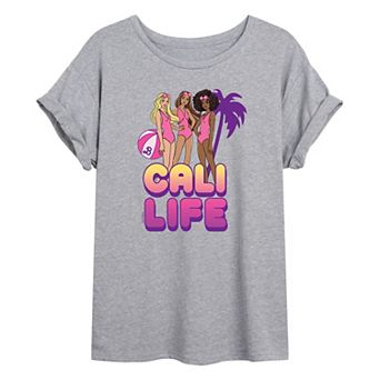 Juniors' Barbie "Cali Life" Oversized Tee