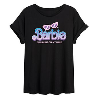Juniors' Barbie "Sunshine On My Mind" Oversized Tee