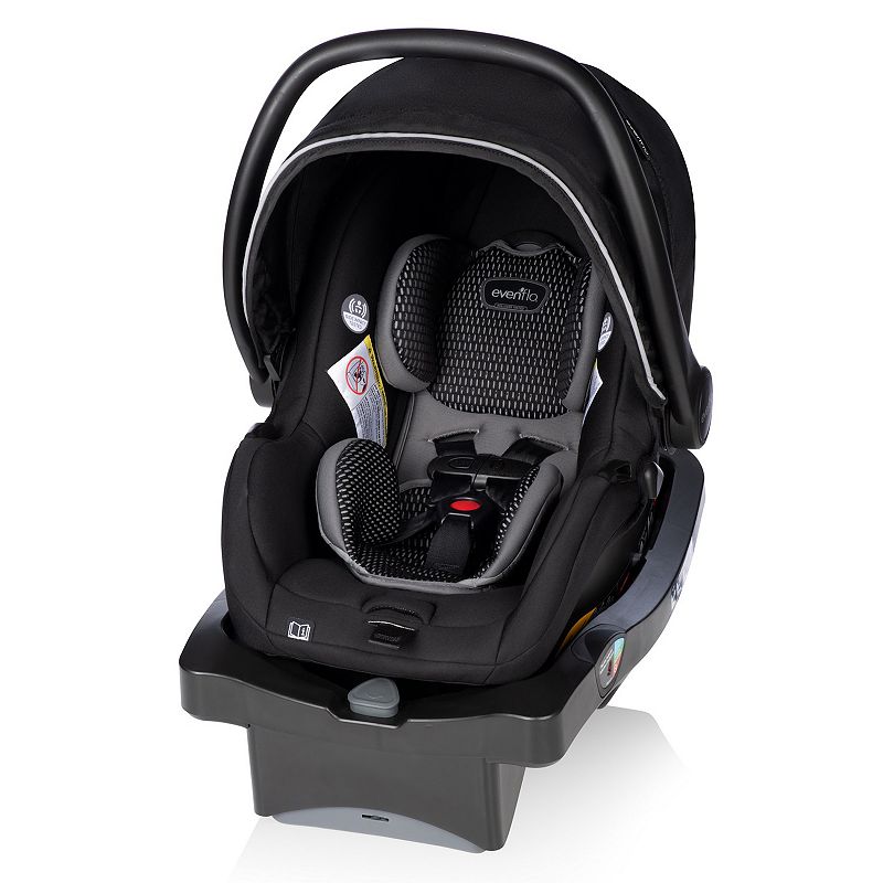 Evenflo Litemax DLX Infant car Seat with SafeZone Load Leg Base, Olympus