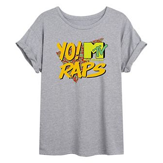 Juniors' MTV "Yo! MTV Raps" Oversized Graphic Tee
