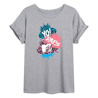 Juniors' MTV "Yo MTV Raps" Splatter Oversized Graphic Tee