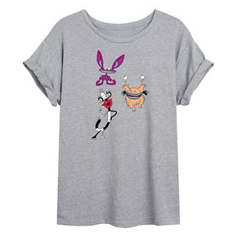 Juniors' AAAHH!!! Real Monsters Oversized Graphic Tee