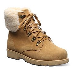 Bearpaw women's boshie fashion boot taupe suede fur lined winter boots best sale