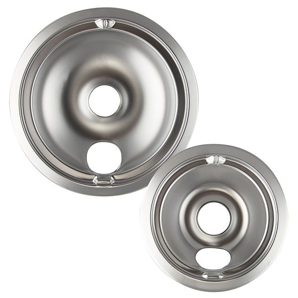 Range Kleen Chrome Drip Pans, 2 Count