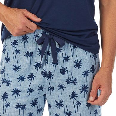 Men's Cuddl Duds® Tee & Shorts 2-Piece Pajama Set