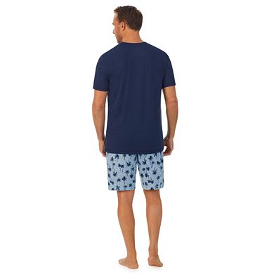 Men's Cuddl Duds® Tee & Shorts 2-Piece Pajama Set