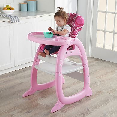 Badger Basket Envee II Baby High Chair with Playtable Conversion