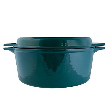 Taste of Home 7-qt. Enameled Cast-Iron Dutch Oven with Grill Lid