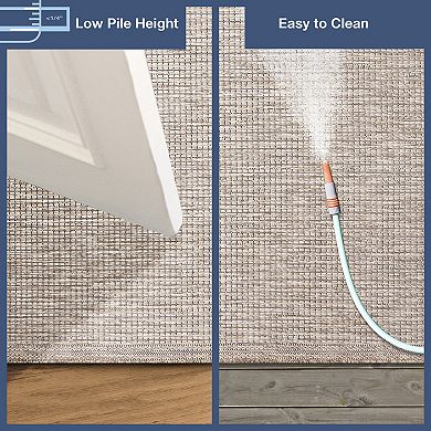 Liora Manne Orly Texture Indoor Outdoor Rug