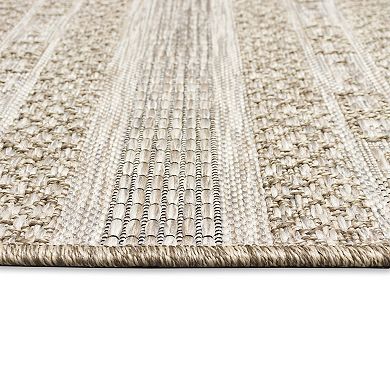 Liora Manne Orly Stripe Indoor Outdoor Rug