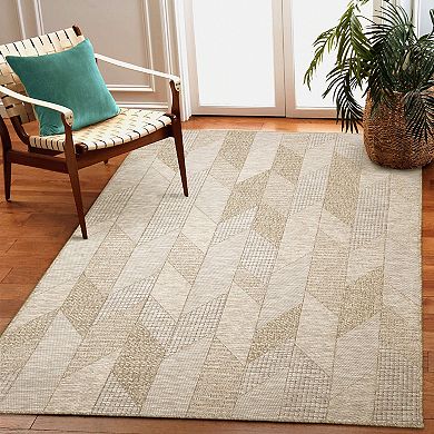 Liora Manne Orly Angles Indoor Outdoor Rug