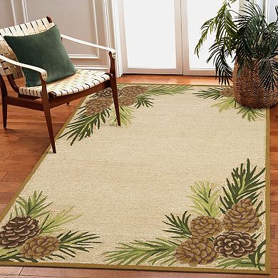 Liora Manne Ravella Forest Border Indoor Outdoor Rug