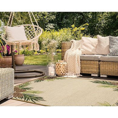 Liora Manne Ravella Forest Border Indoor Outdoor Rug