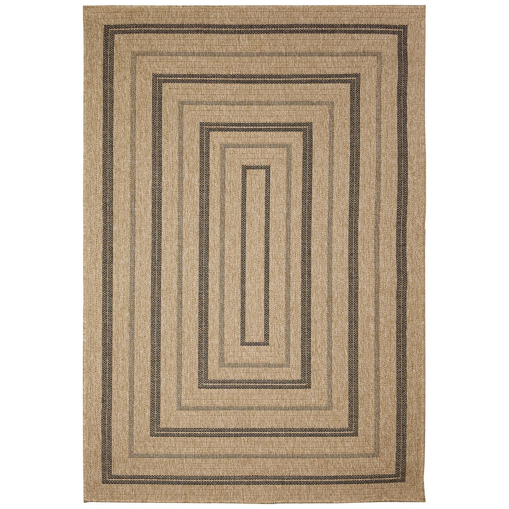 Liora Manne Sahara Multi Border Indoor Outdoor Rug