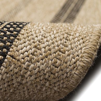 Liora Manne Sahara Multi Border Indoor Outdoor Rug