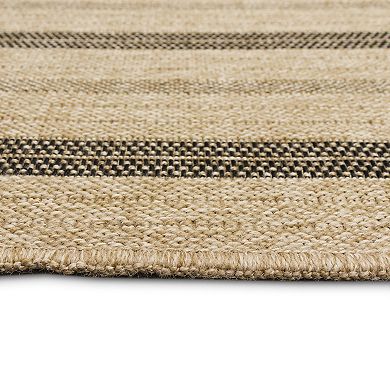 Liora Manne Sahara Multi Border Indoor Outdoor Rug