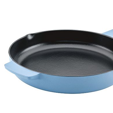 KitchenAid Enameled Cast-Iron Skillet with Helper Handle